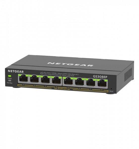 NETGEAR  GS308EP-100PES (8 Ports) 