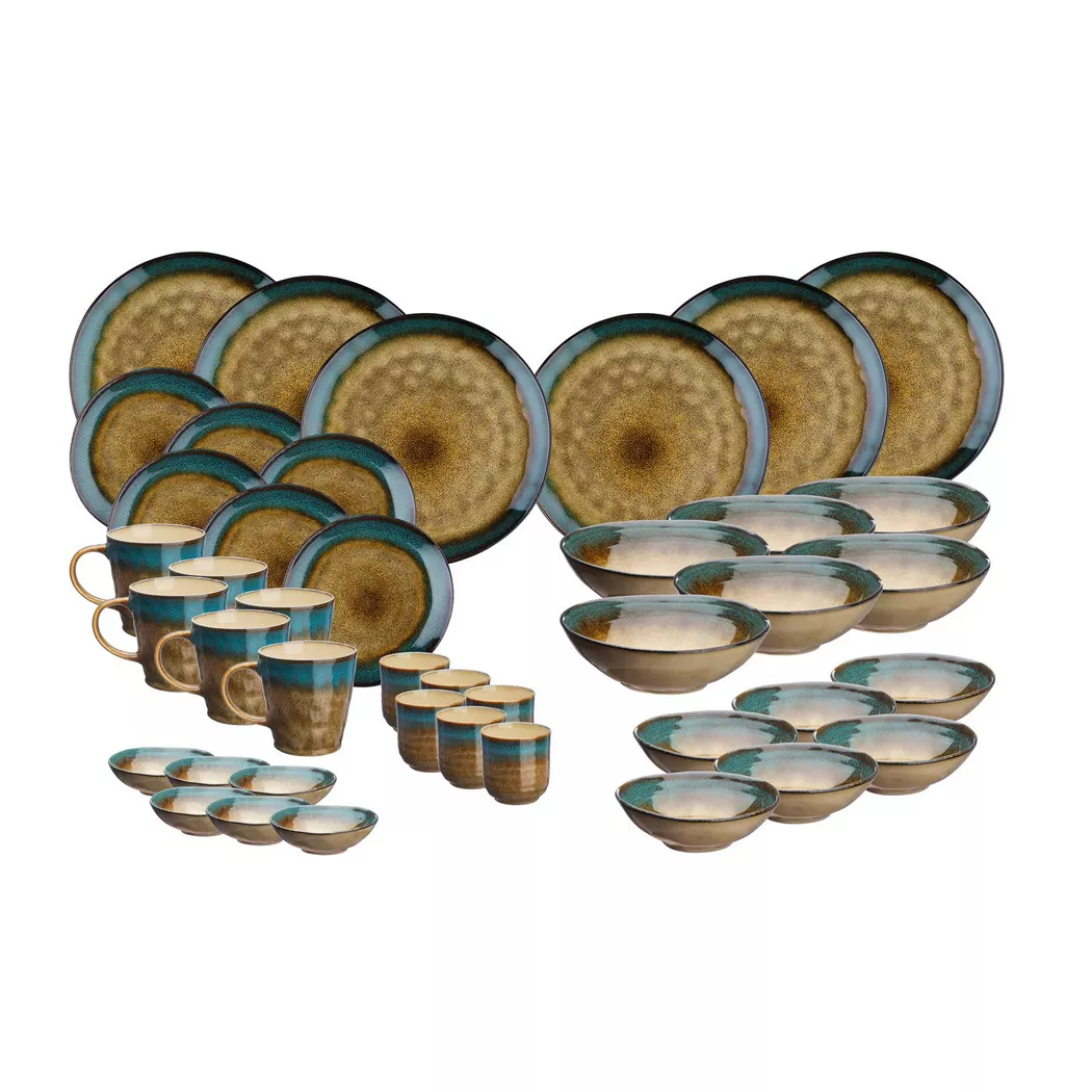 BJÖRN - Geschirr-Set ISLAND, 28cm, Braun Bedruckt