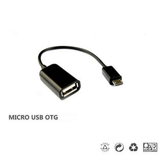 eStore  USB Micro Câble USB - Adaptateur OTG intégré - Noir 
