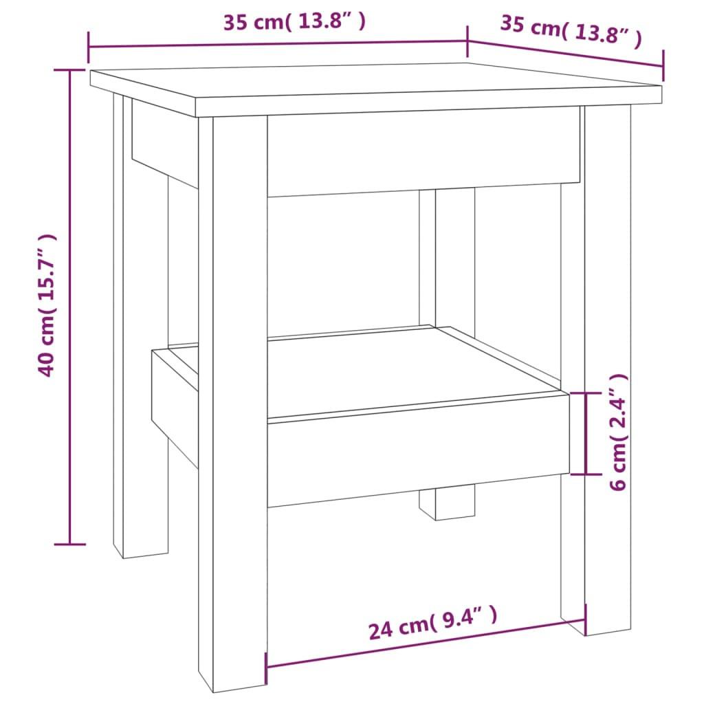 VidaXL Table basse bois  