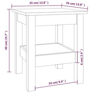 VidaXL Table basse bois  