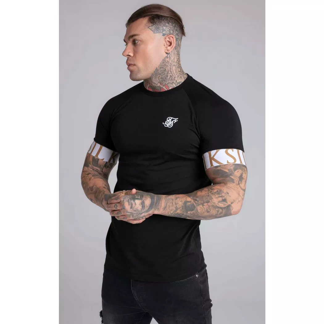 Sik Silk - T-Shirts Tech T-Shirt, für Herren, Schwarz, Größe M