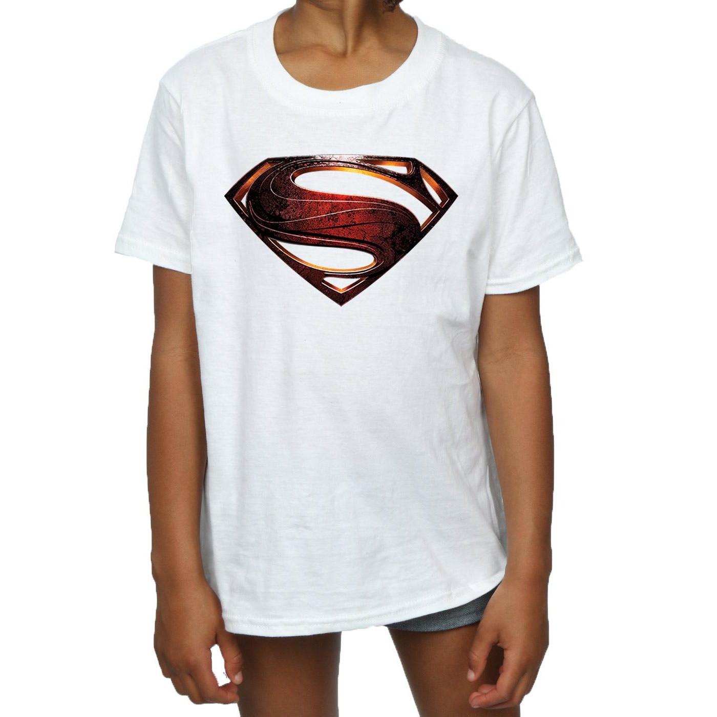 DC COMICS  Justice League Movie Superman Emblem TShirt 