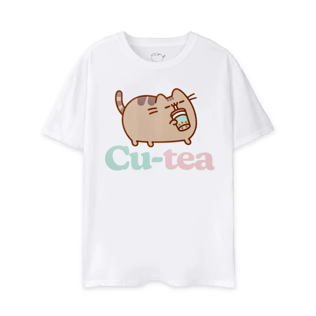 PUSHEEN - Cutea TShirt, für Damen, Weiss, Größe XL
