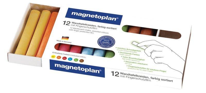 Image of magnetoplan MAGNETOPLAN Kreide abgerundet 12 Stk.