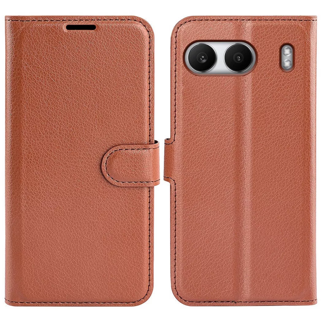 Cover-Discount - OnePlus Nord 4 - Leder Etui Hülle, Braun