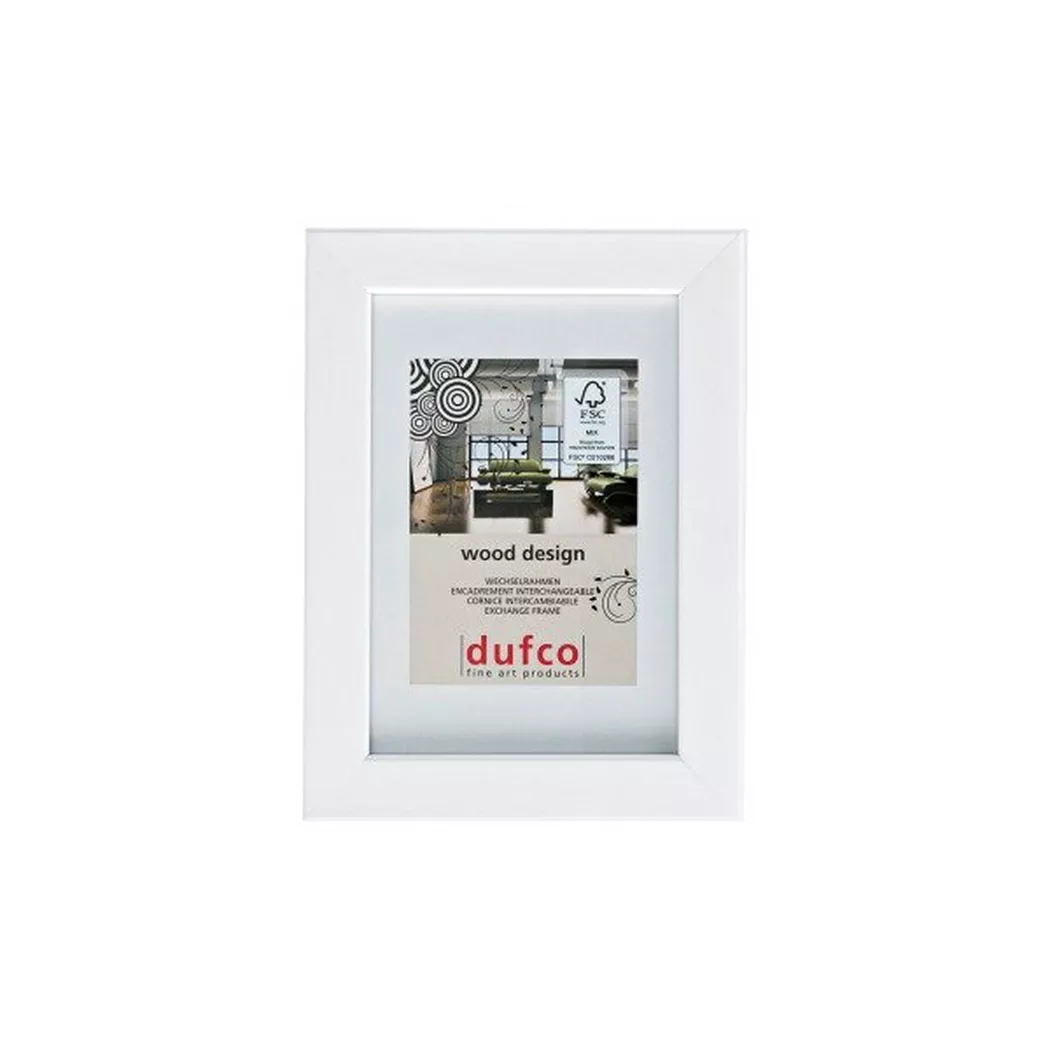 dufco -  Holz-Bilderrahmen 18x24cm 1610.80588 Toronto weiss, One Size