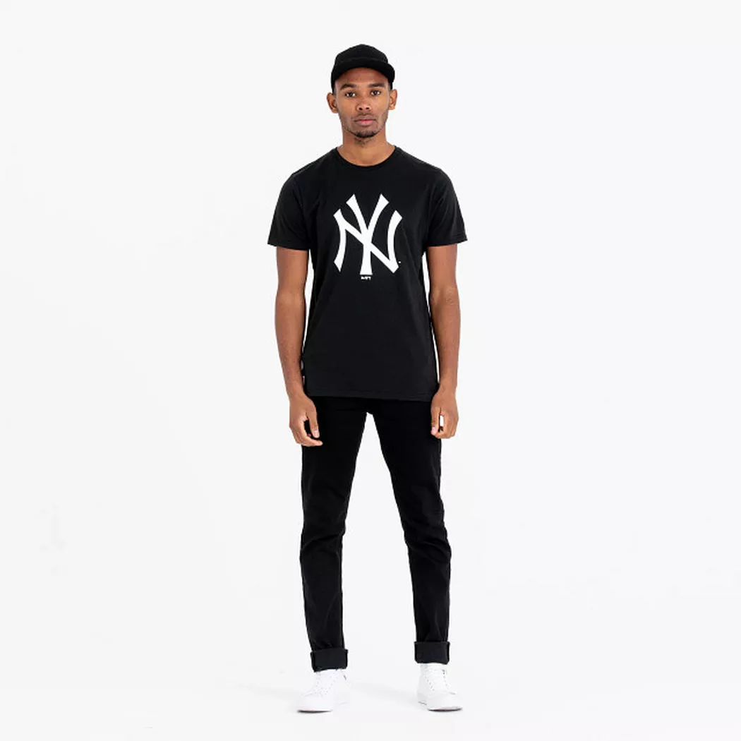 New Era - t-hirt mlb new york yankee, für Herren, Schwarz/Weiss, Größe S