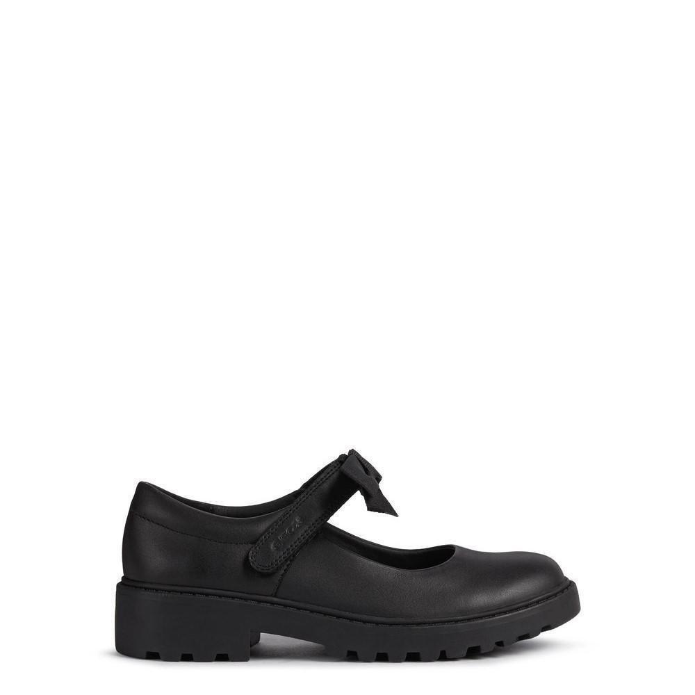 GEOX  Chaussures d'école en cuir Casey Bow 