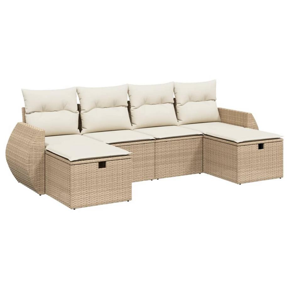 set divano da giardino Polirattan