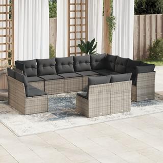 VidaXL set divano da giardino Polirattan  