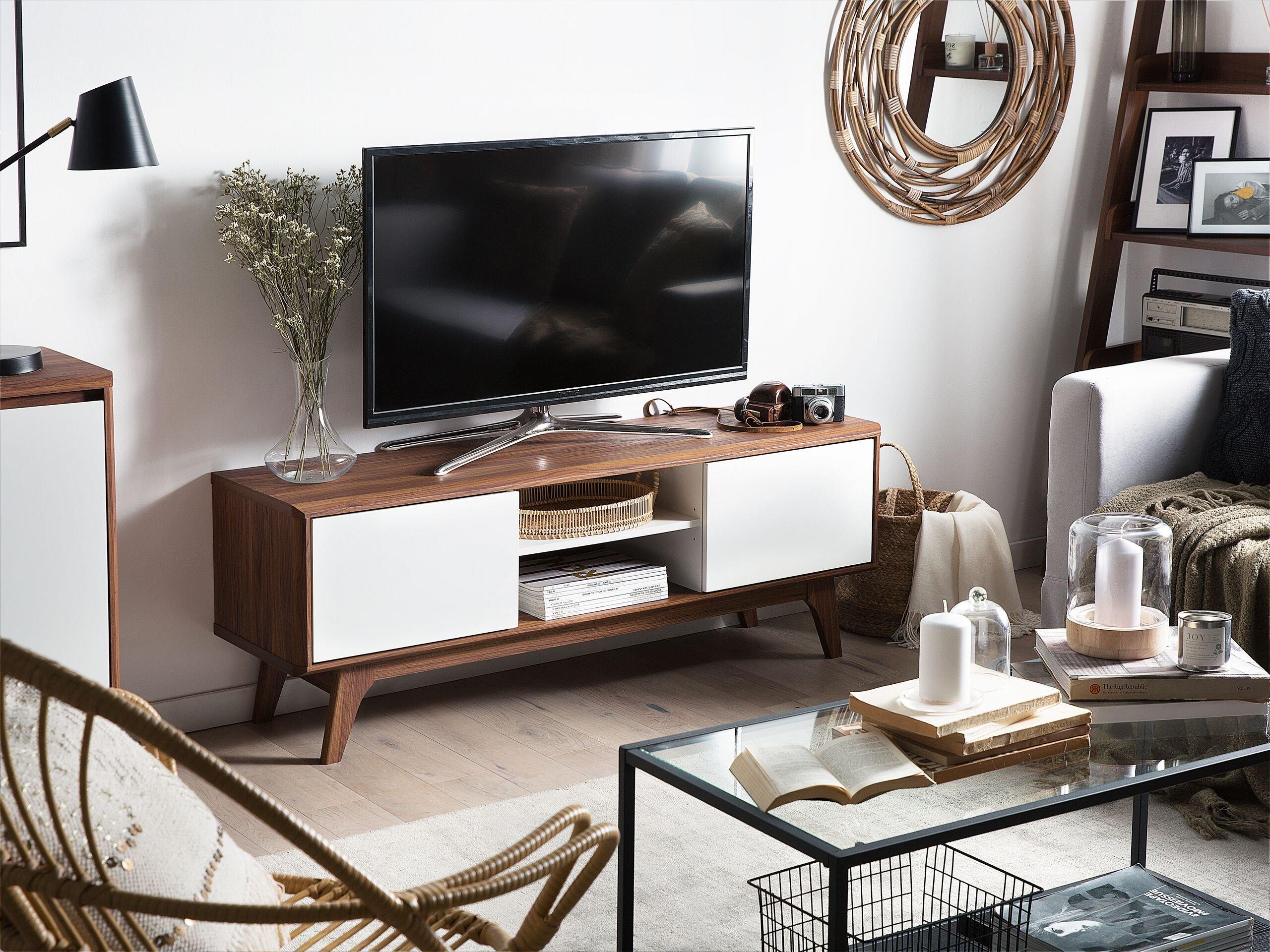 Beliani Meuble TV en MDF Scandinave ROCHESTER  