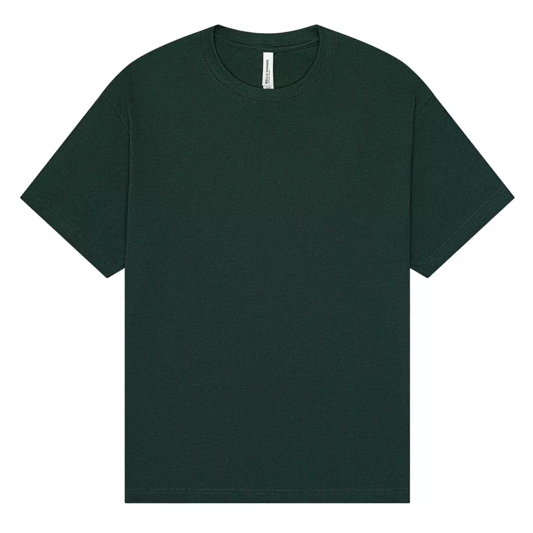 Bella + Canvas - TShirt Schwer, Kastig, für Damen, Waldgrün, Größe XS