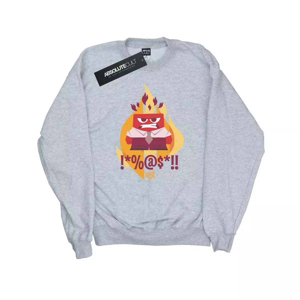 Disney - Inside Out Fired Up Sweatshirt, für Damen, Grau, Größe M