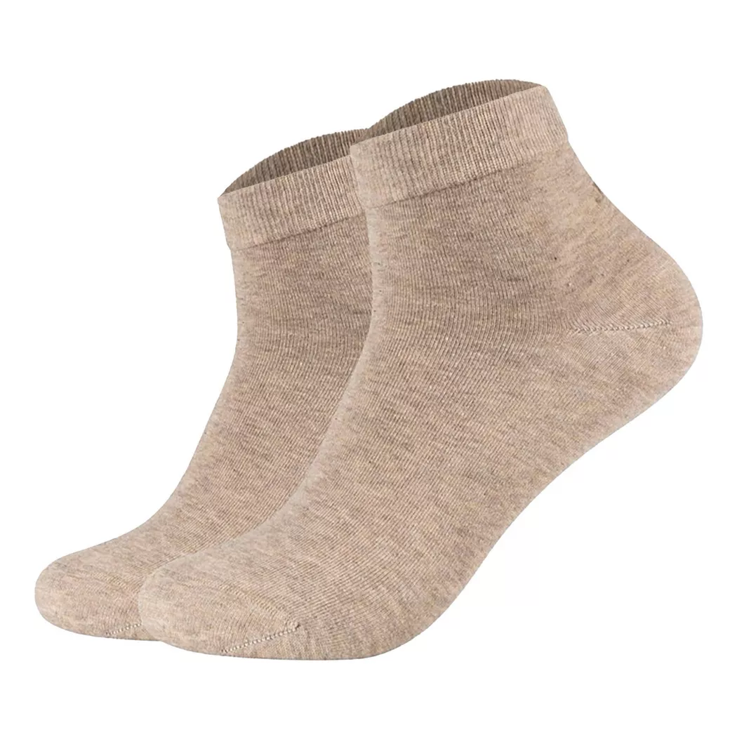 JOOP! - Socken  2er Pack-Unisex premium essential organic cotton Quarter 2p, für Damen, Beige, Größe 39-42