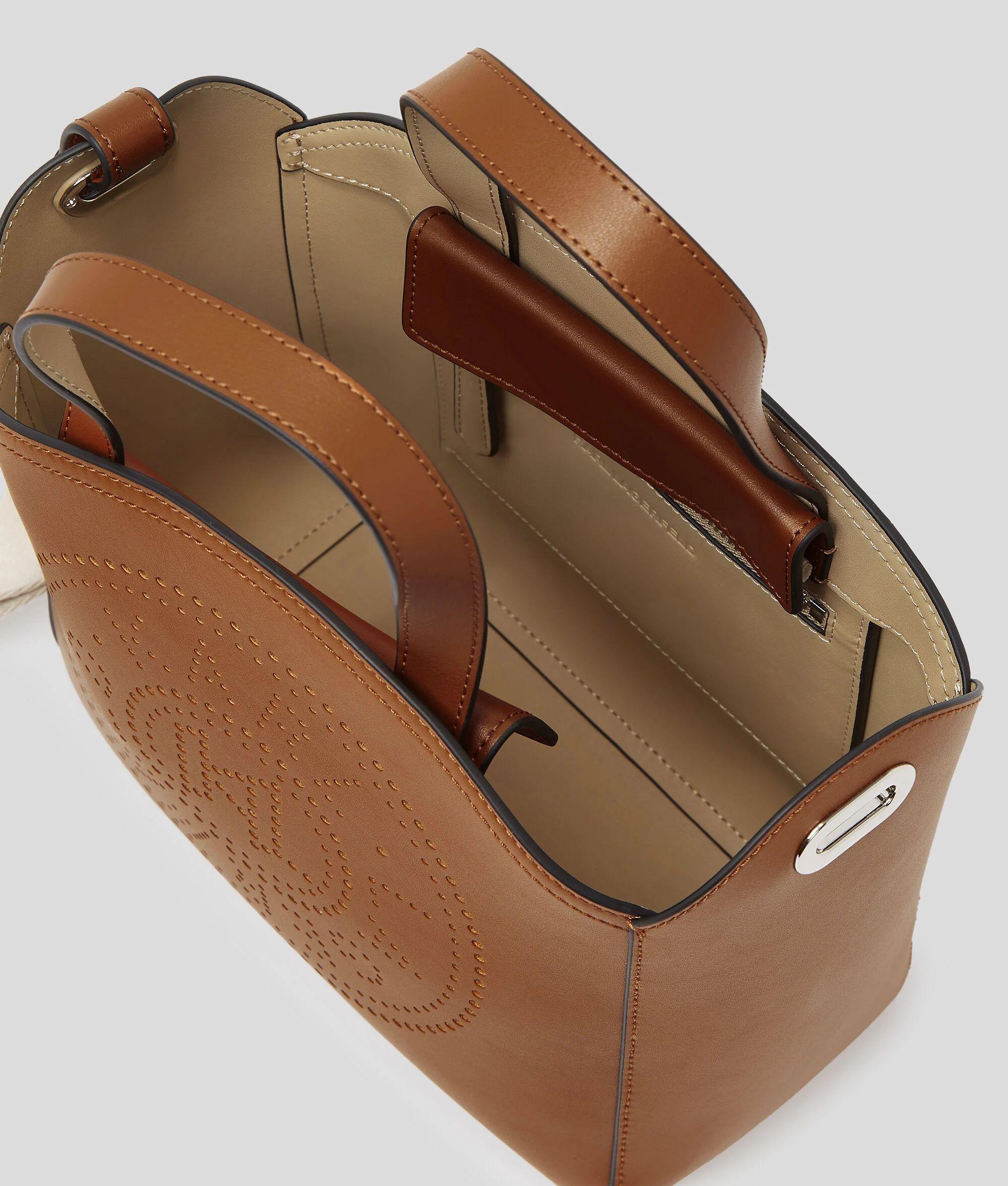 KARL LAGERFELD Circle Perforated Tote Bag  