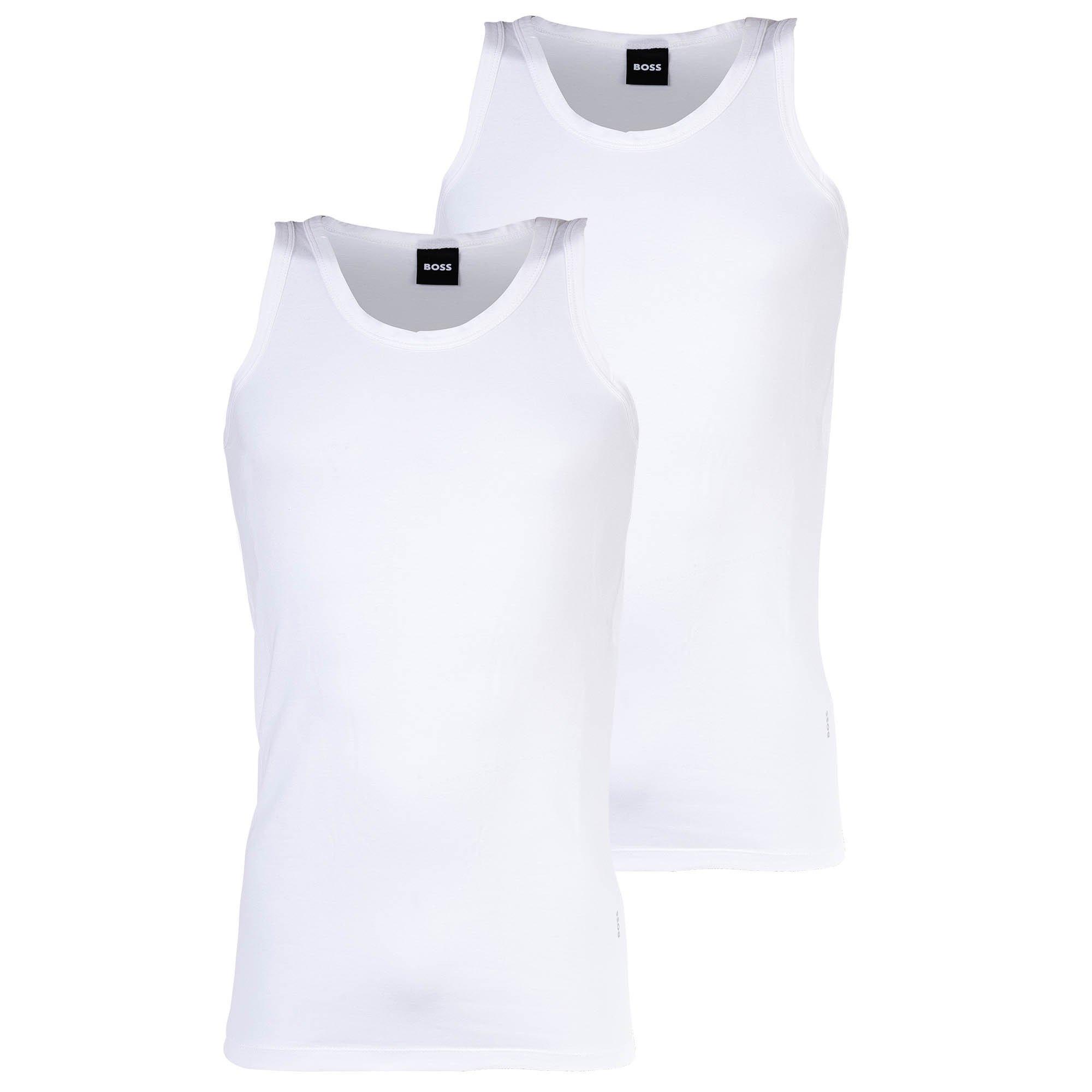 Image of Unterhemd 2er Pack Figurbetont Herren Weiss M