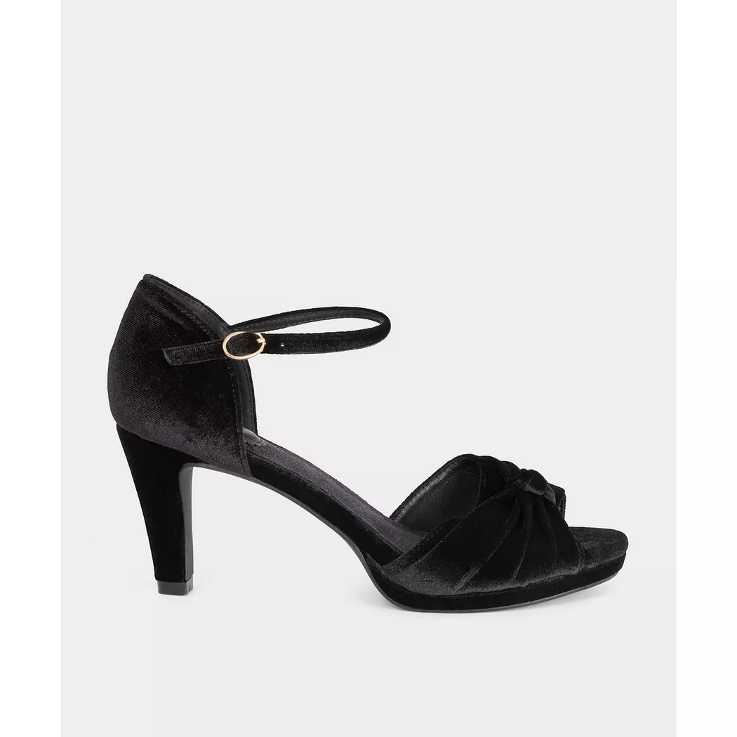 Joe Browns - Samtstiefel mit Glitzerfutter, für Damen, Schwarz, Größe 42