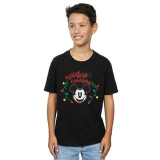 Disney  Tshirt MICKEY MOUSE CHRISTMAS LIGHT BULBS 