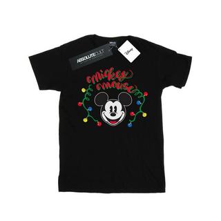 Disney  Mickey Mouse Christmas Light Bulbs TShirt 