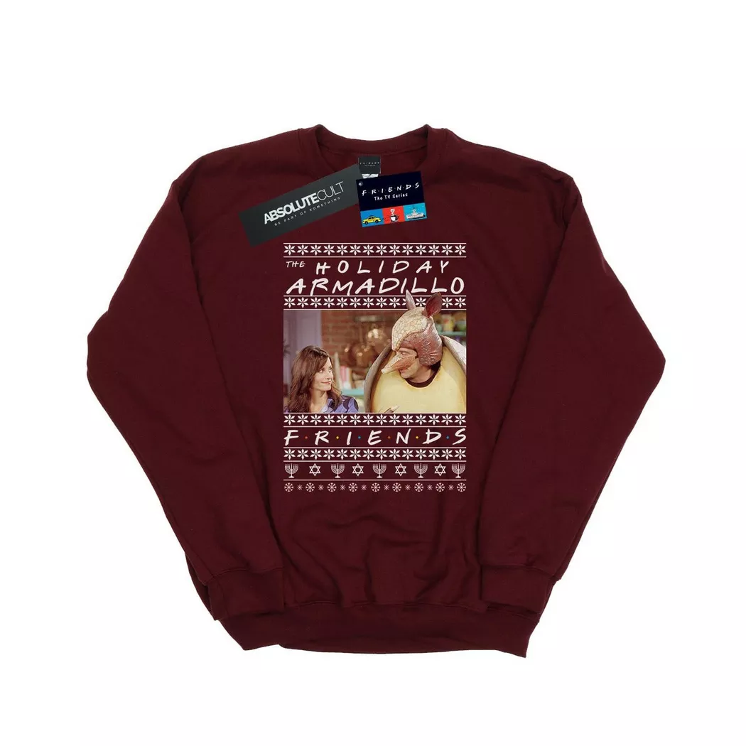Friends - Holiday Armadillo Sweatshirt, für Herren, Weinrot, Größe XL