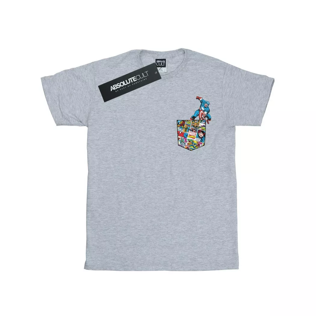 MARVEL - TShirt, 116, Grau