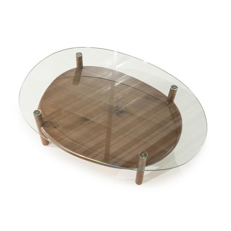 mutoni Table basse Cleo marron clair 102x73  