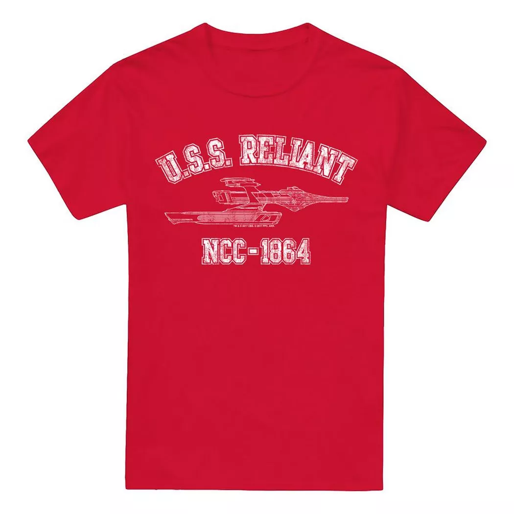 Star Trek - Reliant Athletic TShirt, für Herren, Rot Bunt, Größe XL