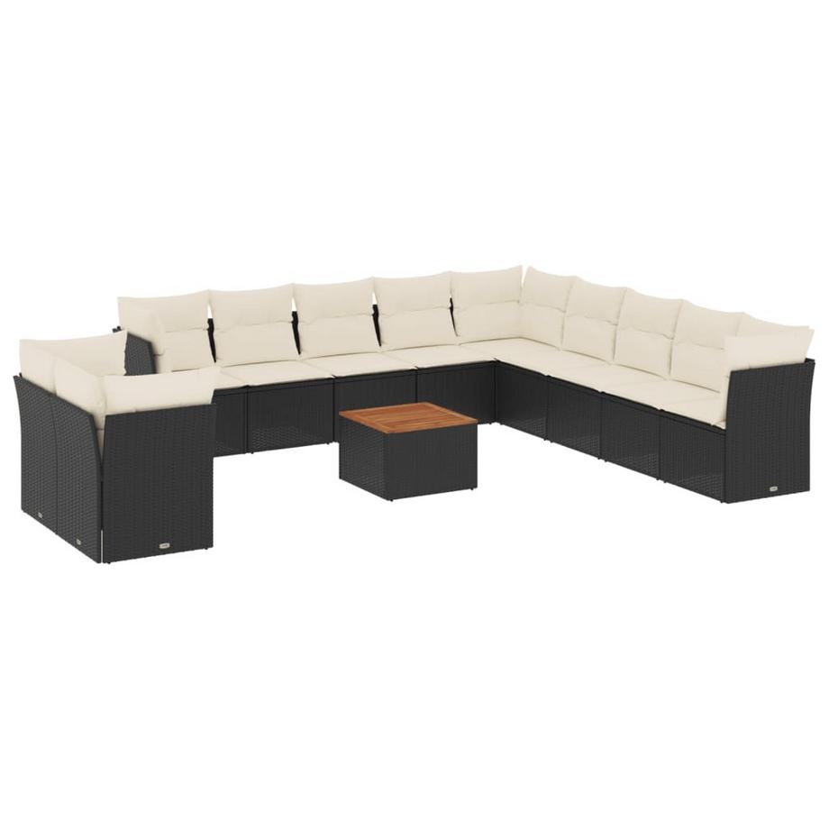 Ensemble de canapés de jardin rotin synthétique