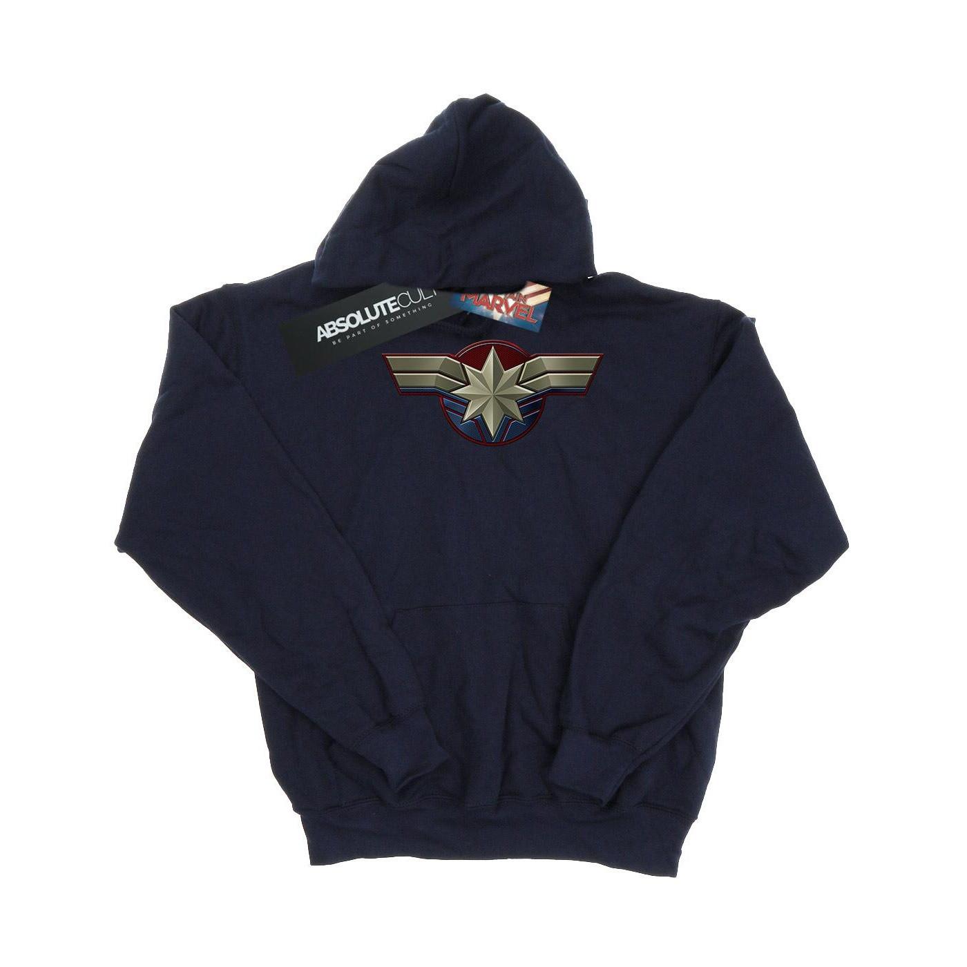 Image of Captain Chest Emblem Kapuzenpullover Mädchen Marine 128
