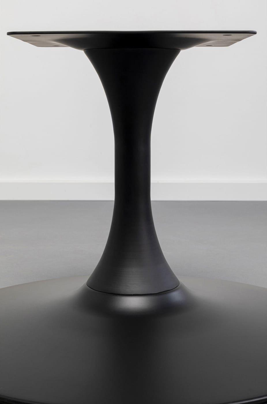 KARE Design Struttura del tavolino Schickeria nero rotondo 60  