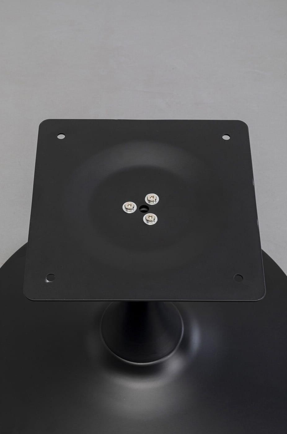 KARE Design Struttura del tavolino Schickeria nero rotondo 60  