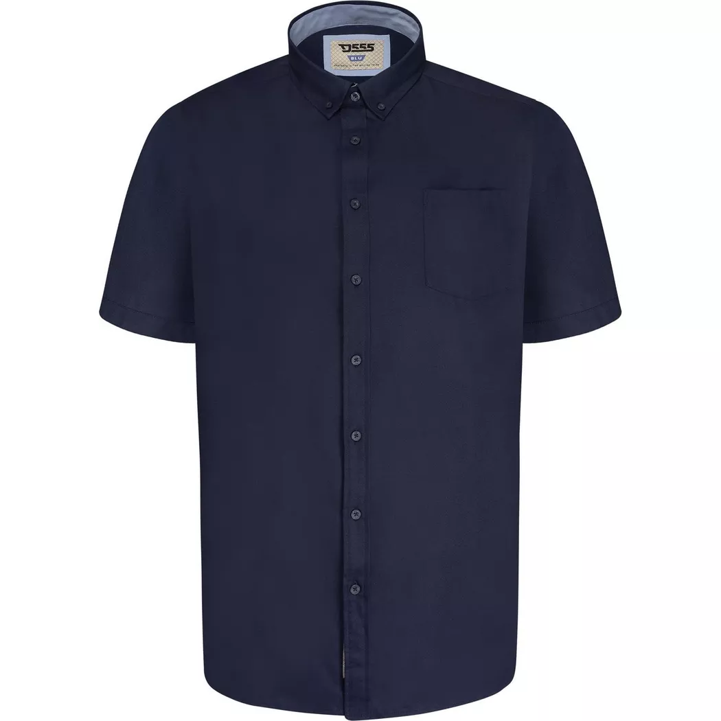 Duke - D555 James Hemd kurzärmlig, für Herren, Marine, Größe XXL