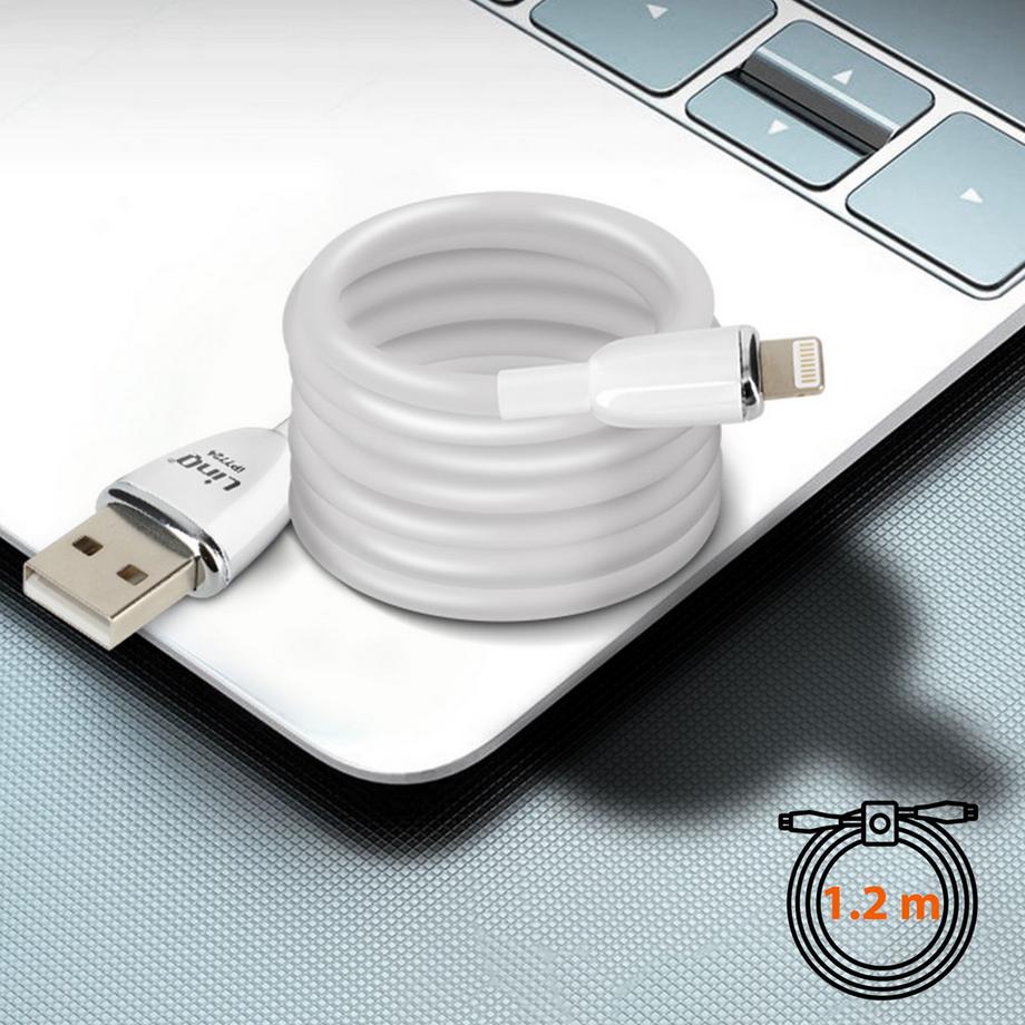 Avizar  Lightning Kabel 3A 1.2m LinQ Weiß 