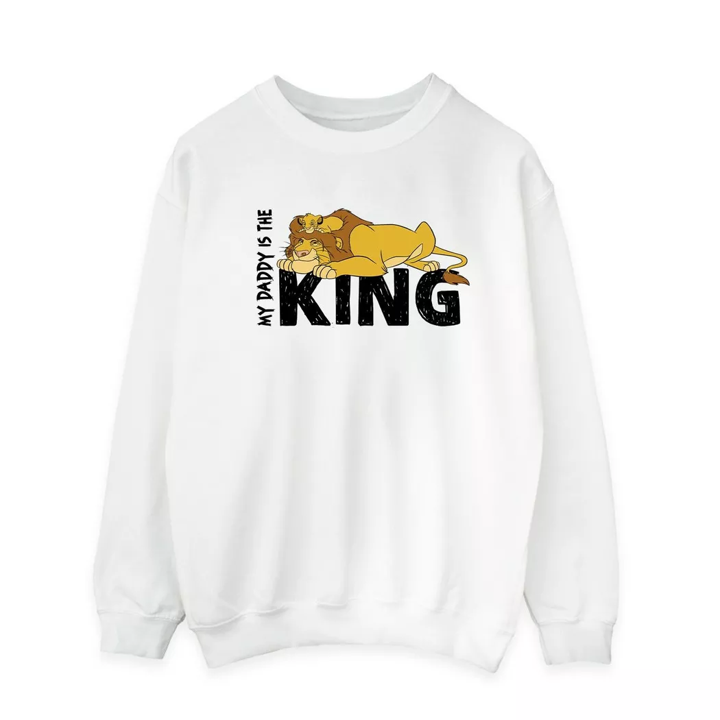 Disney - The Lion King Daddy Is King Sweatshirt, für Herren, Weiss, Größe XXL