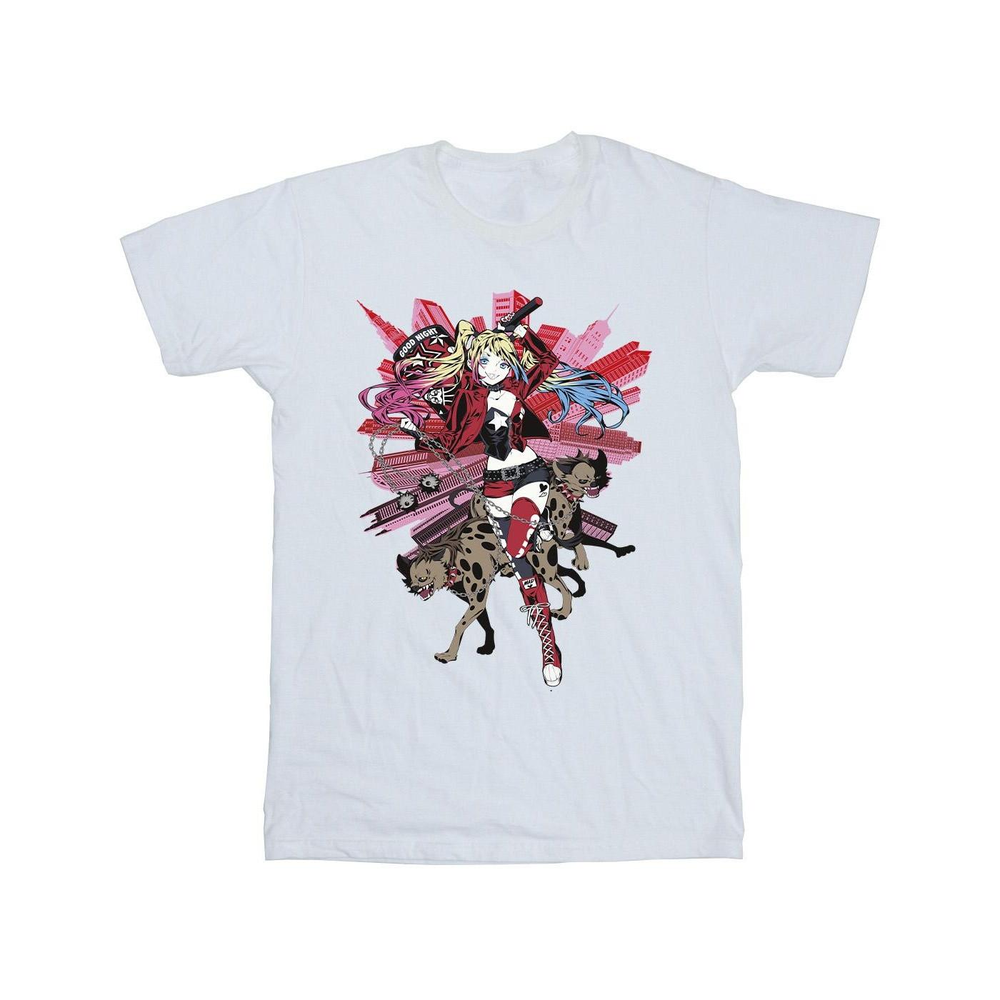 Image of Harley Quinn Hyenas Tshirt Herren Weiss XXL
