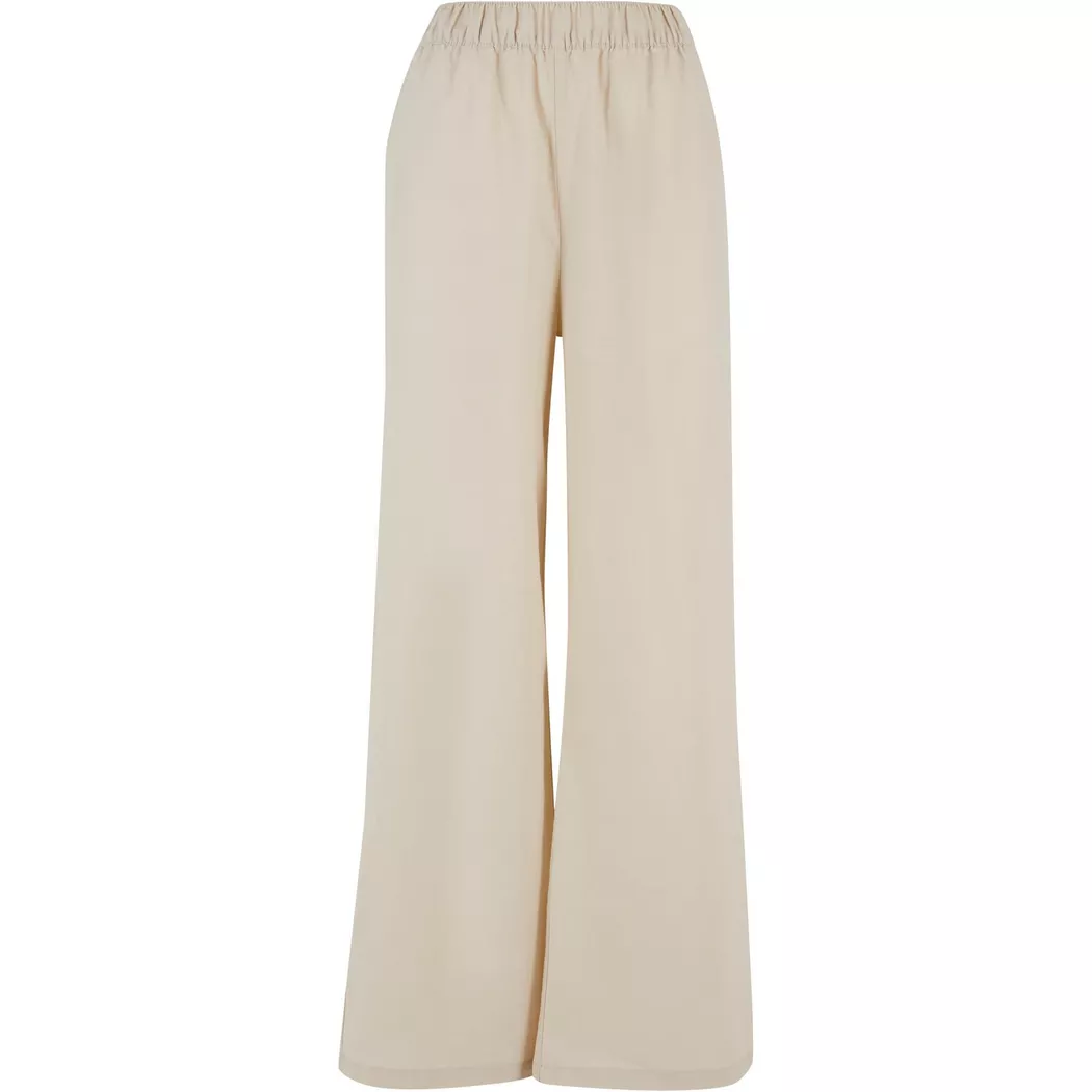 URBAN CLASSICS - leinenmix-hose damen wide, für Damen, Grau, Größe XL