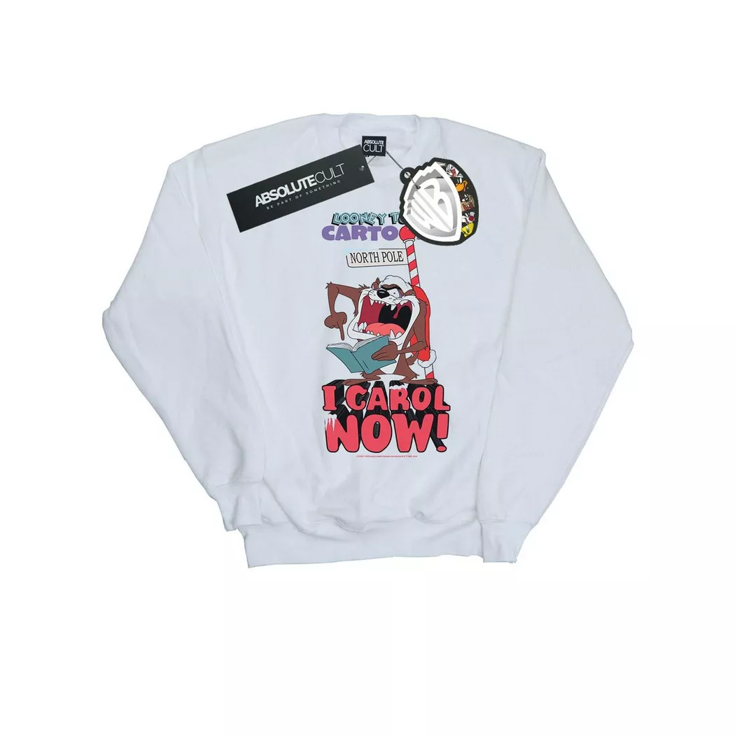 LOONEY TUNES - I Carol Now Sweatshirt, für Herren, Weiss, Größe 4XL