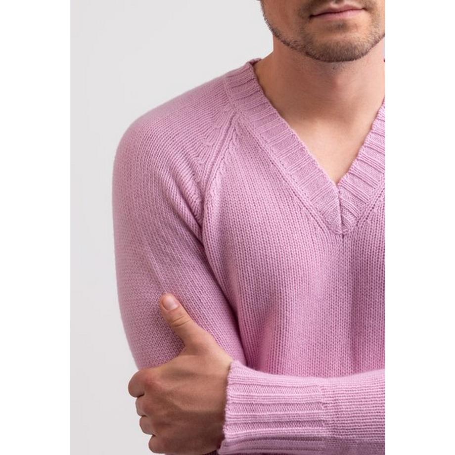 CASH-MERE.CH Pull Col V Cachemire Recyclé  