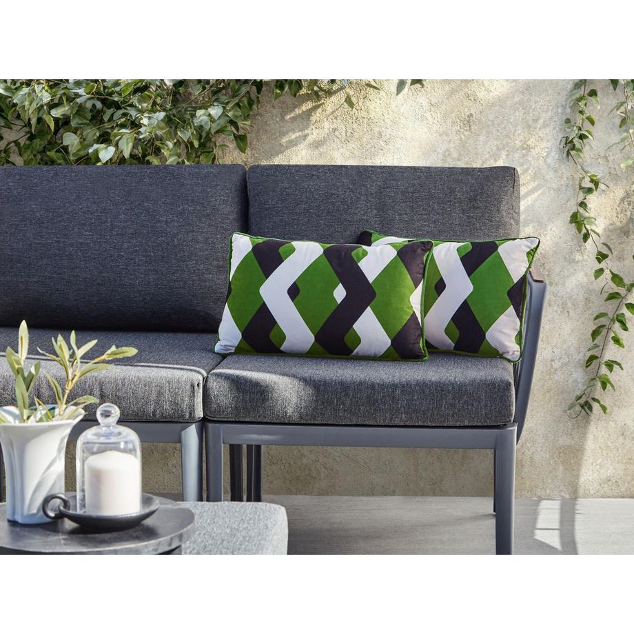 Beliani Lot de 2 coussins d'extérieur en Polyester  SWAY  