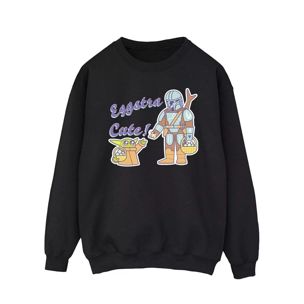 STAR WARS - The Mandalorian Eggstra Cute Sweatshirt, für Herren, Schwarz, Größe XL
