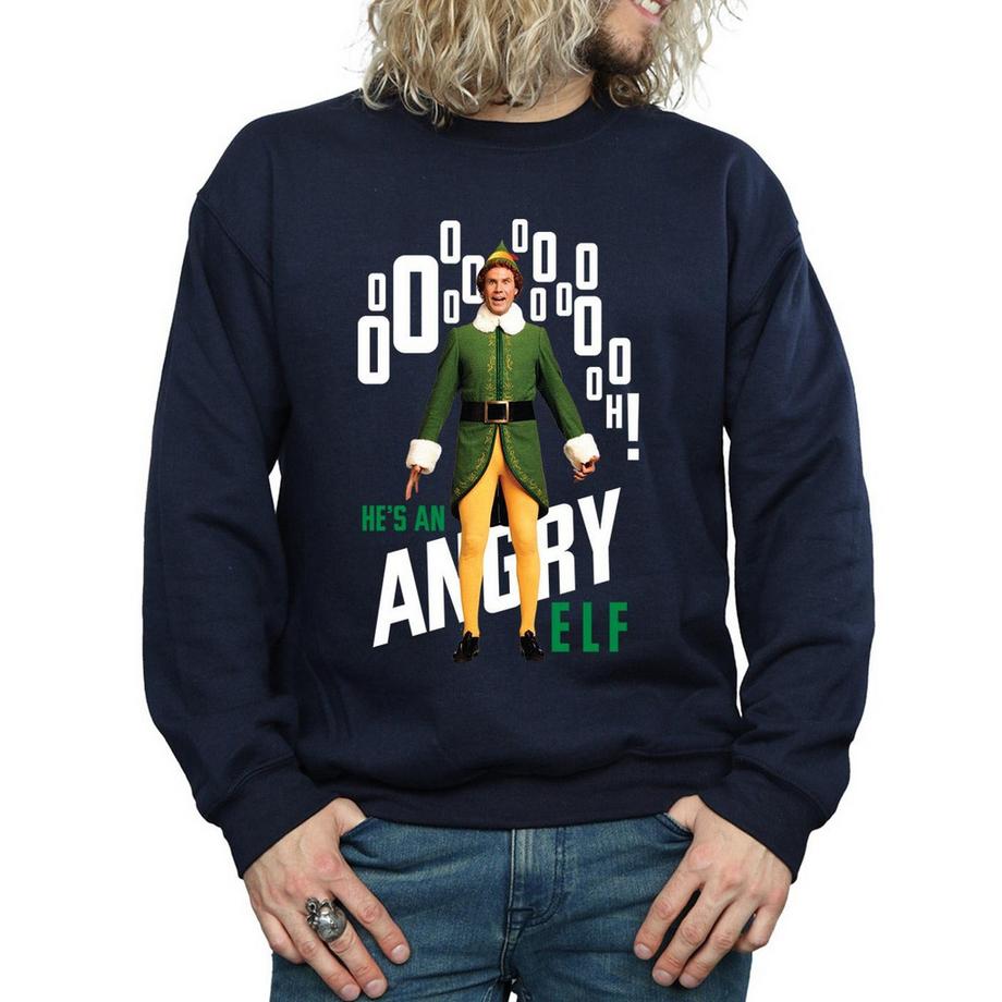 Elf Angry Print Sweatshirt  