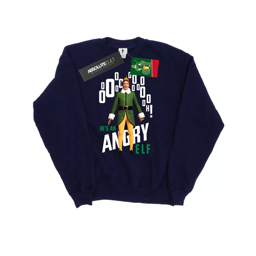 Elf - Angry Sweatshirt, für Herren, Marine, Größe XXL