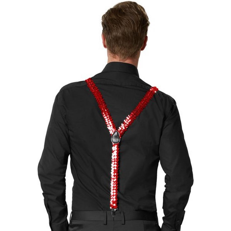 Tectake Pailletten Hosenträger  