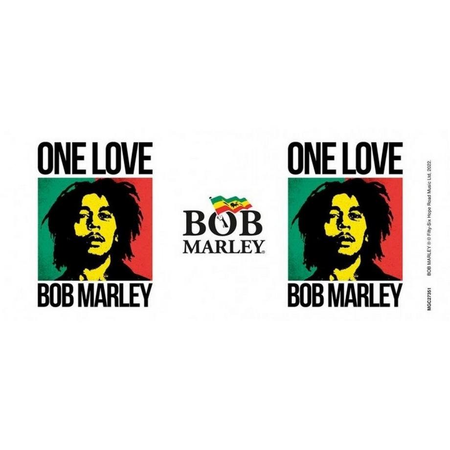 Bob Marley Kaffeebecher One Love, Zweifarbige Innenseite  