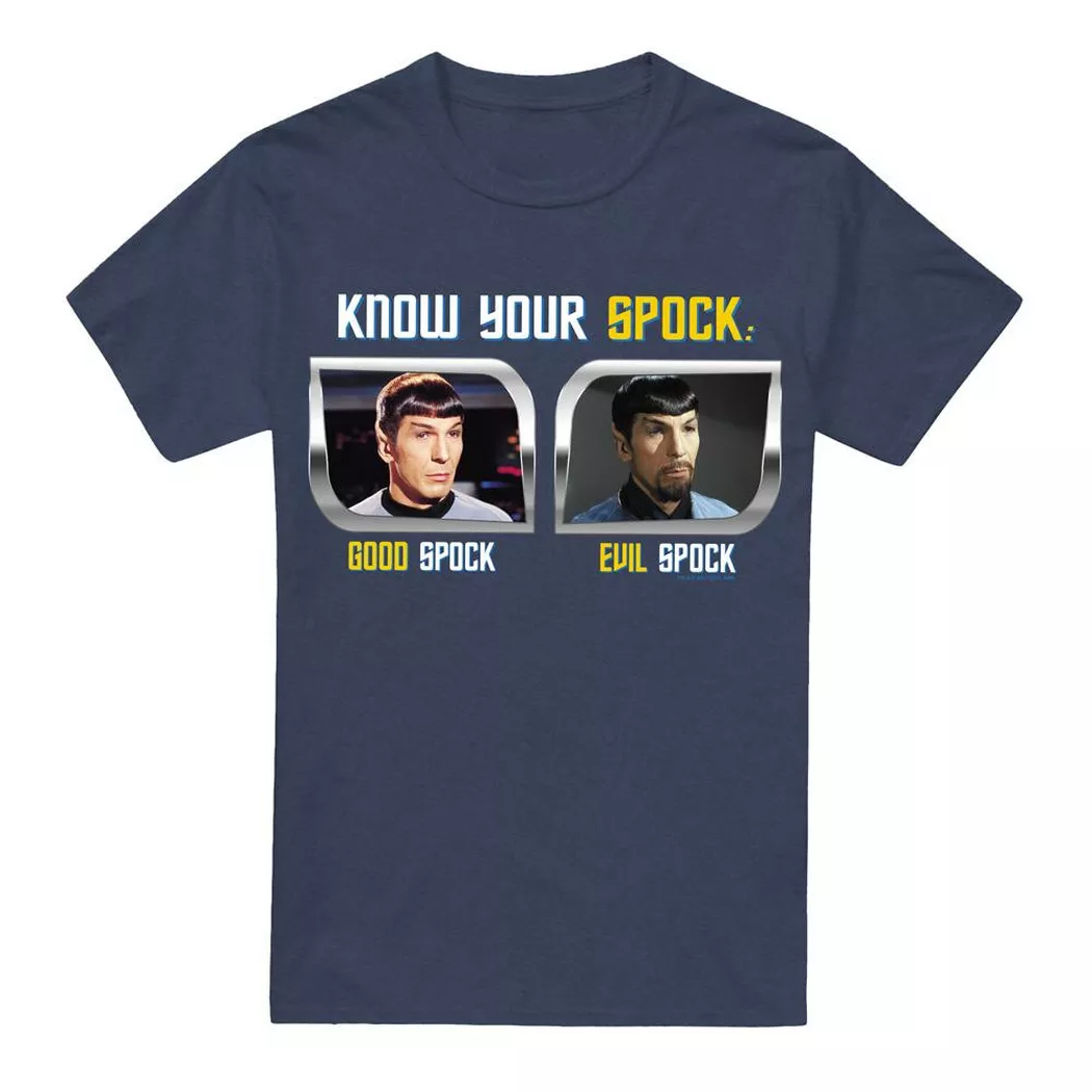 Star Trek - Know Your Spock TShirt, für Damen, Marine, Größe L