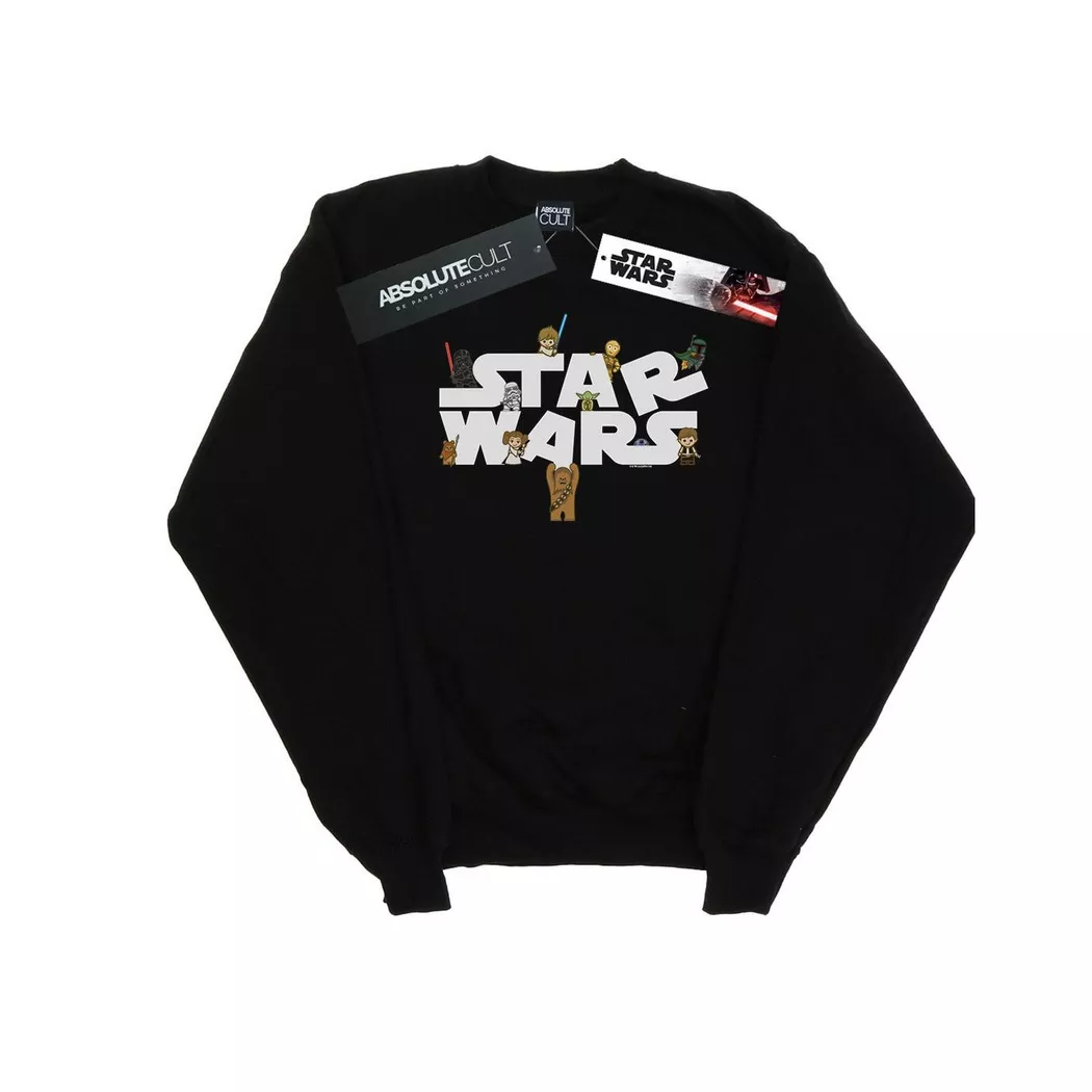 STAR WARS - Kiddie Sweatshirt, für Herren, Schwarz, Größe L