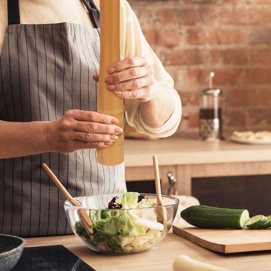 Northix  Große Gewürzmühle aus Holz 