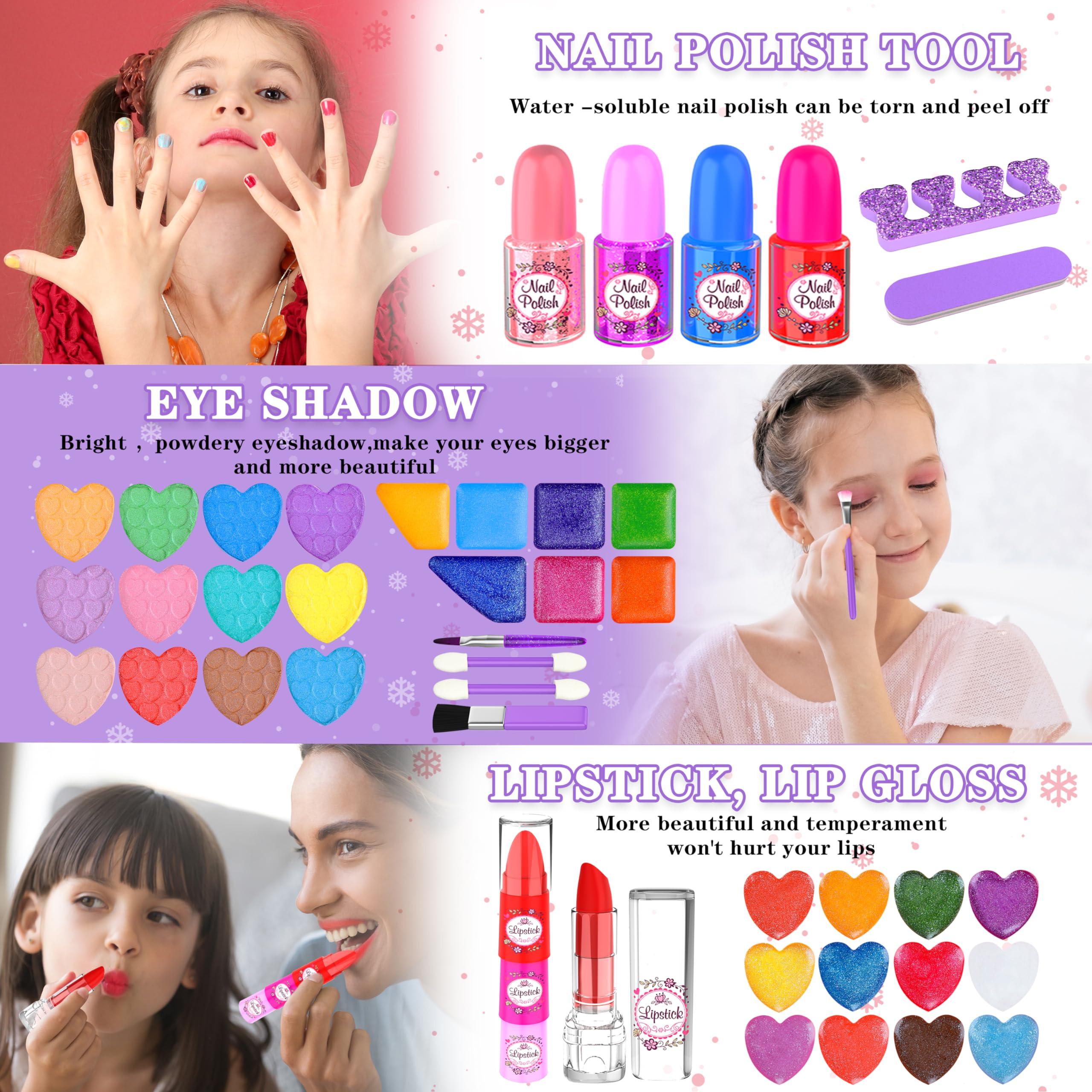 Activity-board  Kinderschminkset Schminkkoffer mit tragbarem Ständer, abwaschbares Make-up Kinderschminkset 