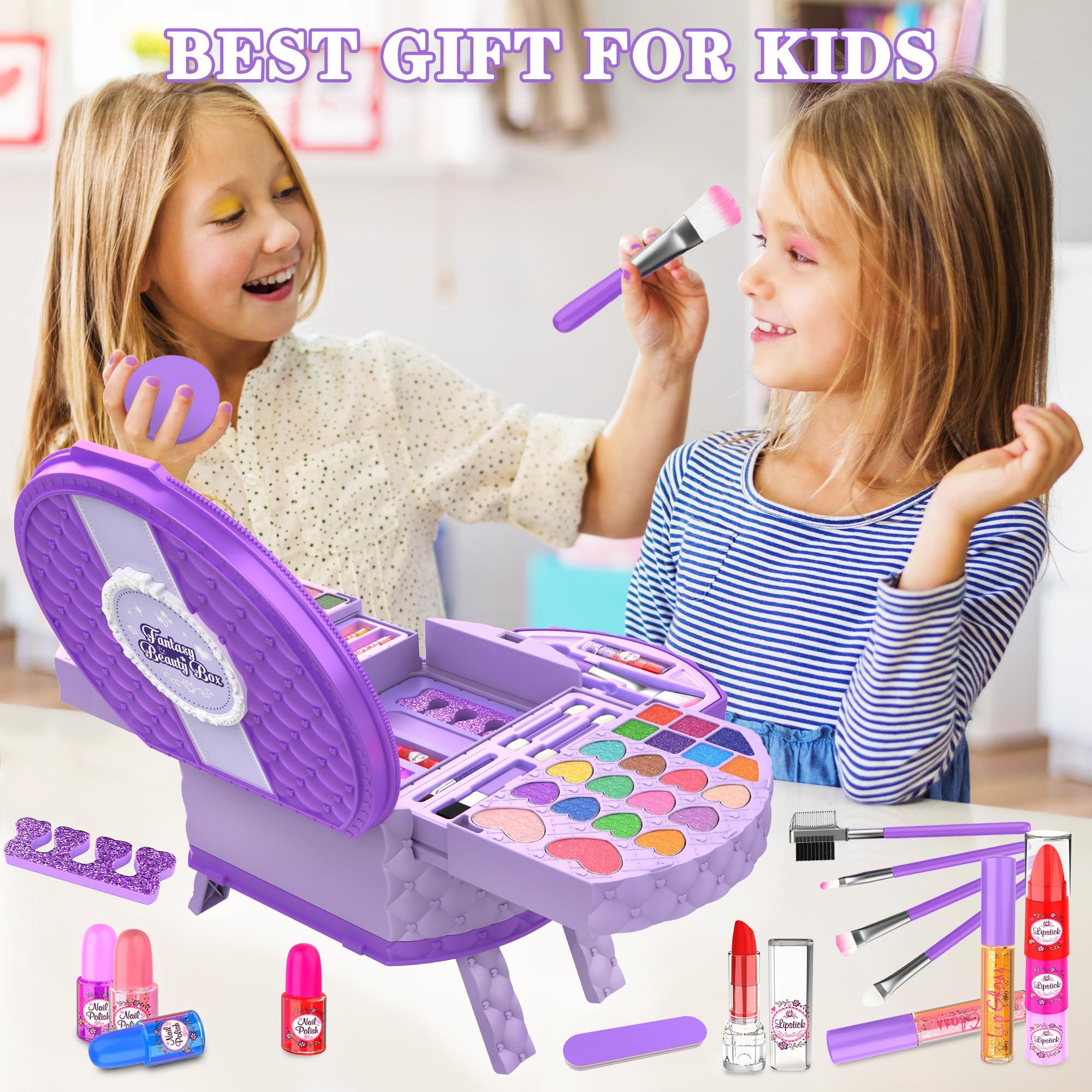 Activity-board  Kinderschminkset Schminkkoffer mit tragbarem Ständer, abwaschbares Make-up Kinderschminkset 